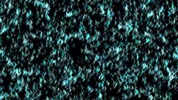 Abstract background with moving particles in black.Blue light loop animation. video