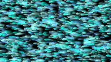 Abstract background with moving particles in black.Blue light loop animation. video