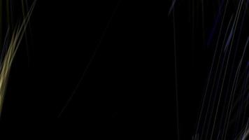 Abstract background with moving particles in black.Blue light loop animation. video