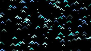 abstrakt bakgrund med rörliga partiklar i black.blue light loop animation. video