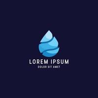 Awesome colorful water drop logo icon design template vector