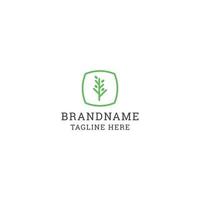 Nature logo icon design template vector