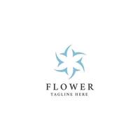 plantilla de diseño de icono de logotipo de flor abstracta. vector de spa, cosmético, boutique, floristería