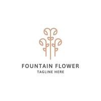 Florist Logo Design Inspiration. Beauty and decorative concept. Cosmetic, Spa, Beauty Salon Luxury - Vector