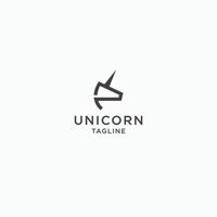 Unicorn Logo Icon Design Template flat Vector