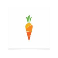 Carrot logo icon design template vector