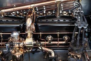 Goodwood, West Sussex, UK, 2012. Engine Bay of a Rolls Royce Silver Ghost 1908 photo