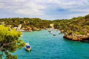 Panoramic view of the bay Cala Figuera on Mallorca Spain. photo