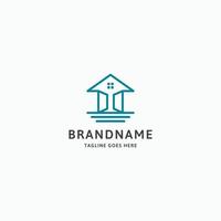 House Logo Icon Design Template. Open Door, Home, Realty, Estate. vector