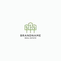 Eco Building Logo Icon Design Template. Green, Ecology, Bio, Nature flat vector