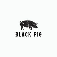 Pig Logo Icon Design Template flat Vector