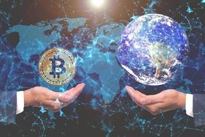 Bitcoin Future Concept Will Replace Current Money photo