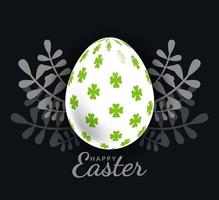 Easter egg with Beautiful exotic pattern, vector, Illustration. vector