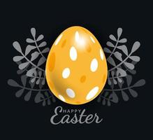 Easter egg with Beautiful exotic pattern, vector, Illustration. vector