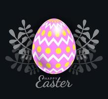 Easter egg with Beautiful exotic pattern, vector, Illustration. vector