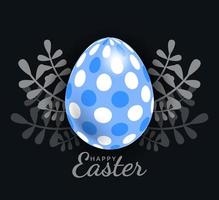 Easter egg with Beautiful exotic pattern, vector, Illustration. vector