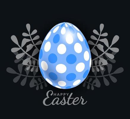 Easter egg with Beautiful exotic pattern, vector, Illustration.
