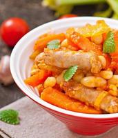 Moroccan stew with sausages photo