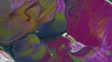 fundo de textura de ondas de tinta líquida sacral galáctico colorido abstrato. video