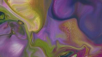 abstrakte farbenfrohe galaktische sakrale flüssige Tinte bewegt Texturhintergrund wellenartig