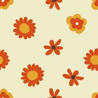 Elements in the style of the 1970s good vibes. Psychedelic elements in retro style. Hand-drawn vector