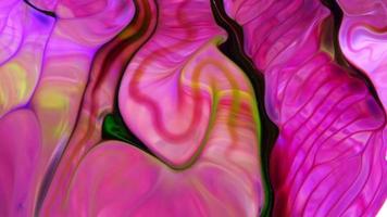 Close-up Of Abstract Colorful Fluid Paint Background Textured. video