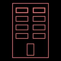 Neon blding red color vector illustration flat style image