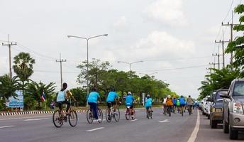 ciclismo para la salud en tailandia. foto