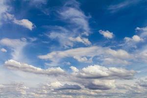 Afternoon clouds drift photo