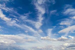 Afternoon clouds drift photo