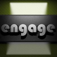 engage word of iron on carbon photo
