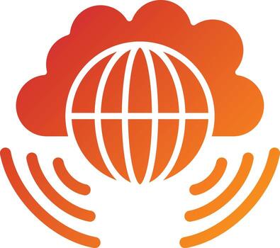 Cloud Computing Icon Style vector