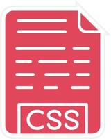 CSS File Icon Style vector