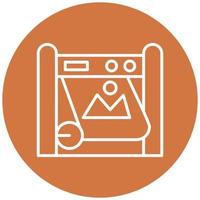 Printing Machine Icon Style vector