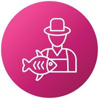 Fisherman Icon Style vector