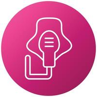 Oxygen Mask Icon Style vector