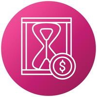 Time is Money Icon Style vector