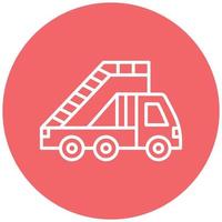 Ladder Truck Icon Style vector