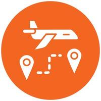 Flight Directions Icon Style vector