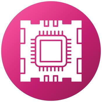 Microprocessor Icon Style vector