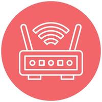 Wireless Router Icon Style vector