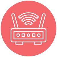 Wireless Router Icon Style vector