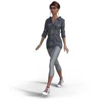 Woman - 3D - Illustration - Render - Digital Art photo