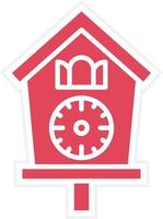 Cuckoo Clock Icon Style vector