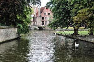 A view of Bruges in Belgium photo