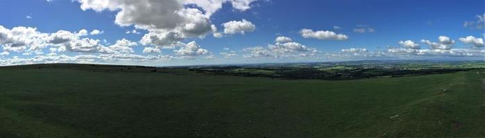 A view of Dartmoor National Park in Devon from the summit photo