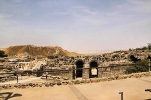 A view of the Ancient Roman City of Beit Shean in Israel photo