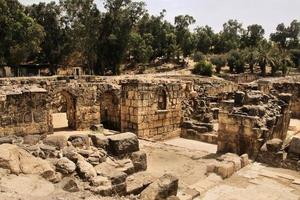 A view of the Ancient Roman City of Beit Shean in Israel photo