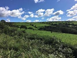 A view of Dartmoor National Park in Devon from the summit photo