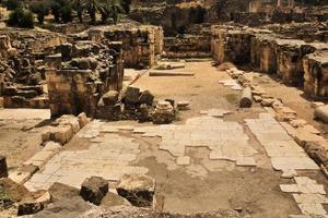 A view of the Ancient Roman City of Beit Shean in Israel photo